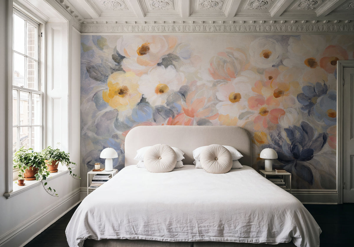 Among the April FLowers Mural Wallpaper - room preview 03