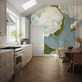 Dusty Blue Hydrangea I Mural Wallpaper - room preview 03