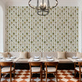 Marble Papers Flowers V.2, Spring Green Mural Wallpaper - room preview 03