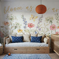 Wild Blooms I Mural Wallpaper - Light Tone - room preview 03