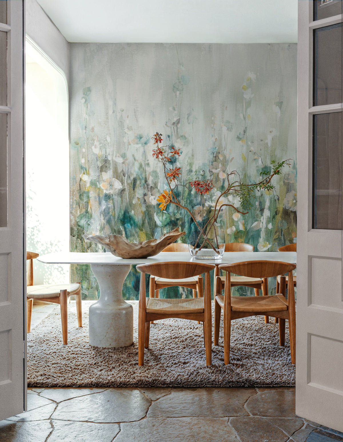 Wildflower Field Mural Wallpaper - room preview 03