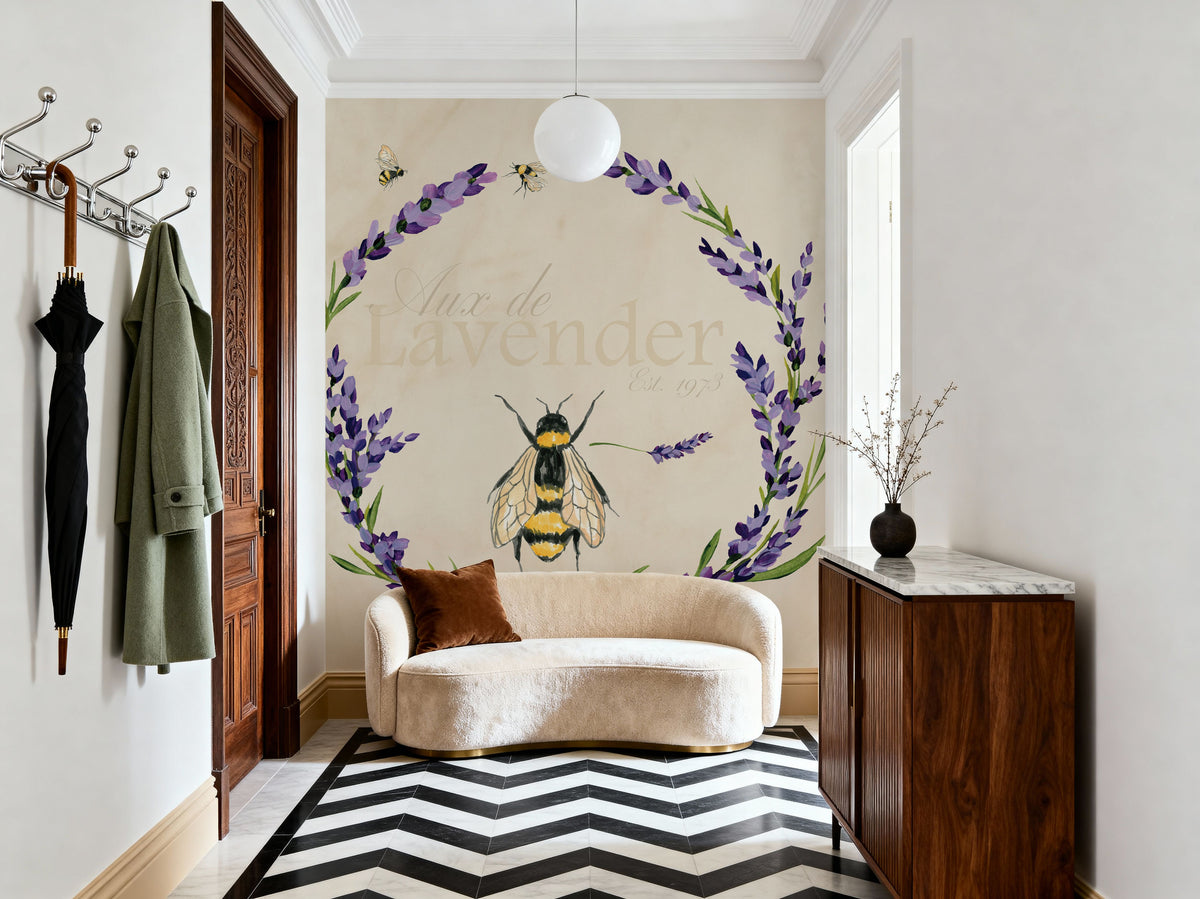 Lavender Bliss III Mural Wallpaper - room preview 03