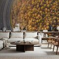 Autumn Canopy Road Mural Wallpaper - room preview 03