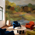 Yellow Trees Mural Wallpaper - room preview 03