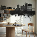 Tuscaloosa Alabama Skyline Black & White Mural Wallpaper - room preview 03