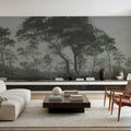 Woodland Brook, Moody Green Mural Wallpaper - room preview 03