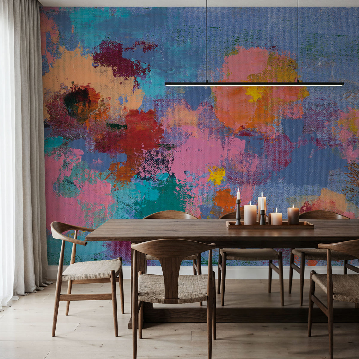 May Floral I Mural Wallpaper - room preview 03