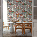 Garden of Myth and Memory Pattern, White Mural Wallpaper - room preview 03