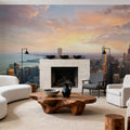 Chicago Sunset Mural Wallpaper - room preview 03