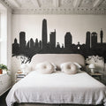 Santiago De Chile Skyline Black & White Mural Wallpaper - room preview 03