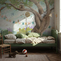 Oak Hill Slumber, Spring Green Mural Wallpaper - room preview 03