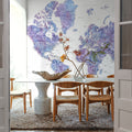 World Map Cities - Raul Mural Wallpaper - room preview 03