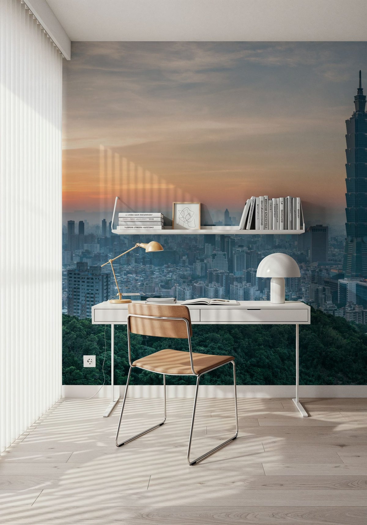 Taipei Sunset II Mural Wallpaper - room preview 03