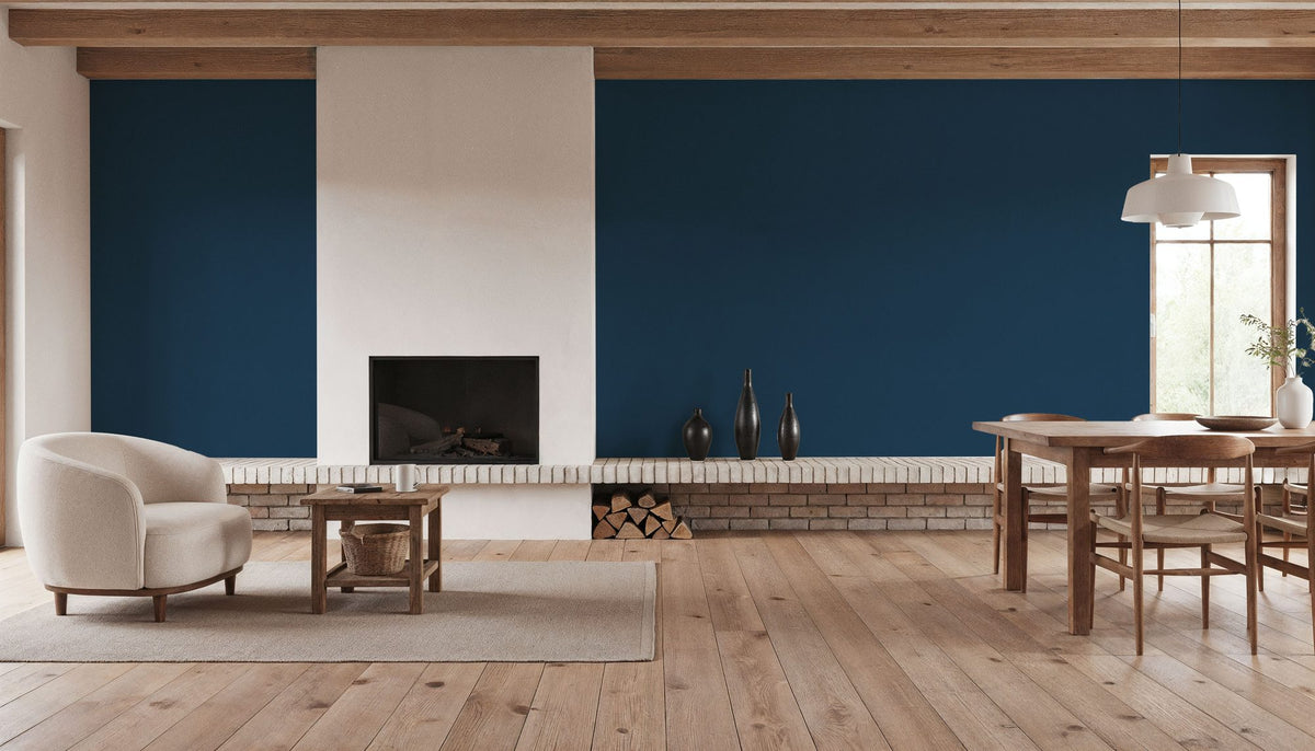 Linen Mist Bright Collection, Ocean Mural Wallpaper - room preview 03
