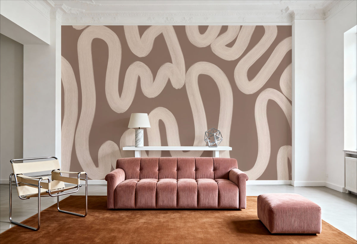 Modern Abstract, Nude Mural Wallpaper - room preview 03