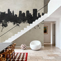 Memphis Tennessee Skyline Concrete Mural Wallpaper - room preview 03
