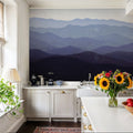 Purple Mountains Mural Wallpaper - room preview 03