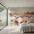 Flamingo Sunrise Mural Wallpaper - room preview 03