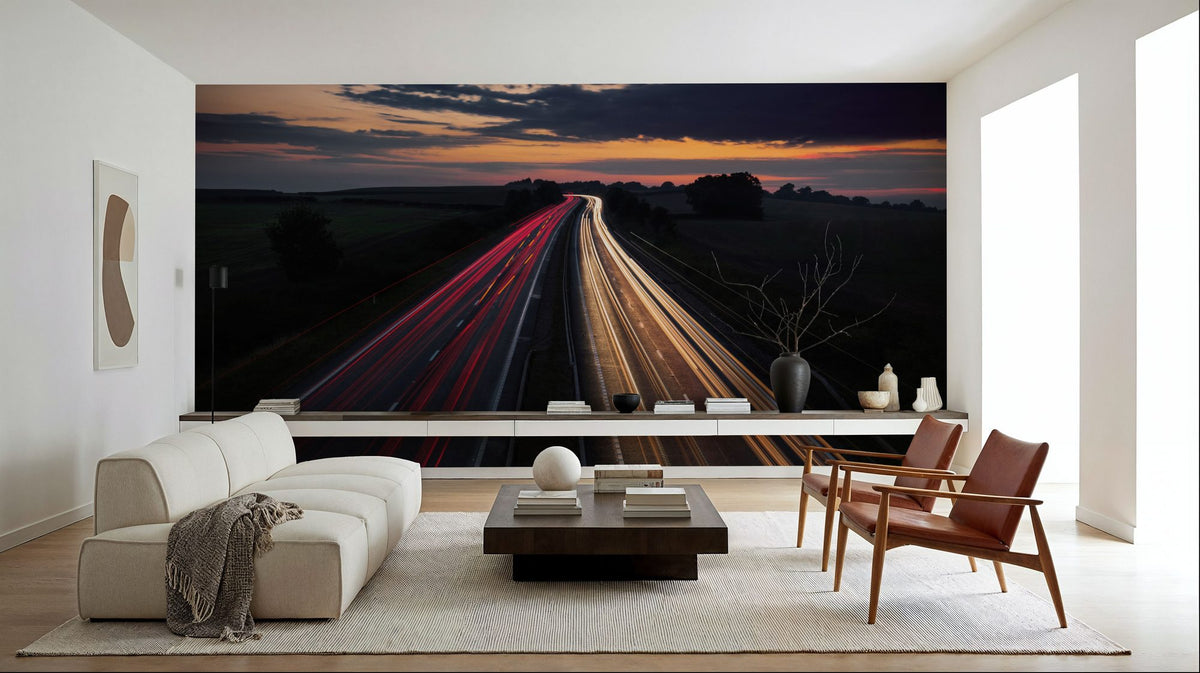 Twilight Velocity Mural Wallpaper - room preview 03