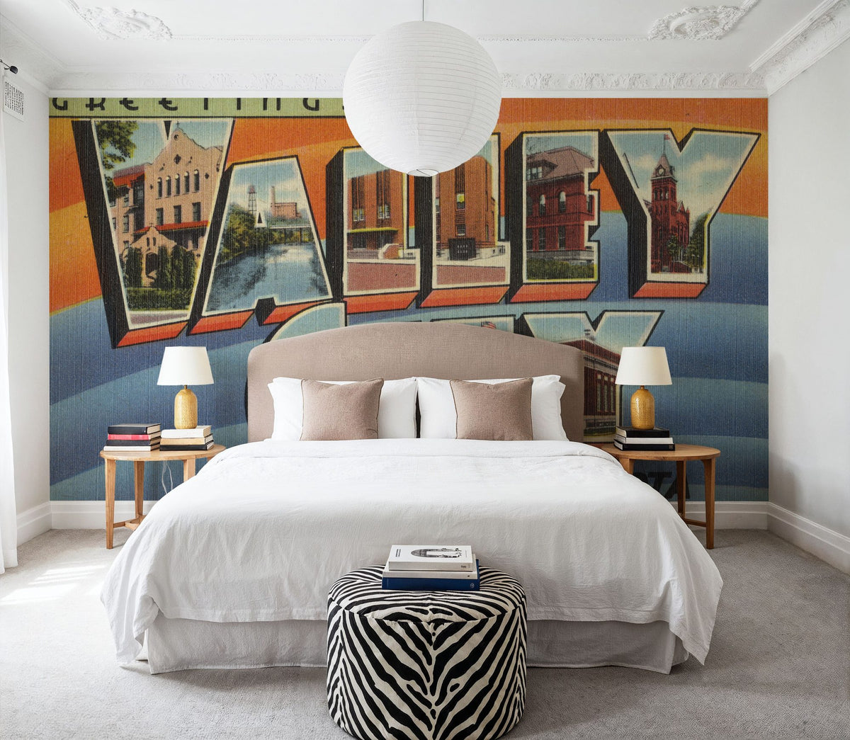 Greetings From Valley City Mural Wallpaper - room preview 03