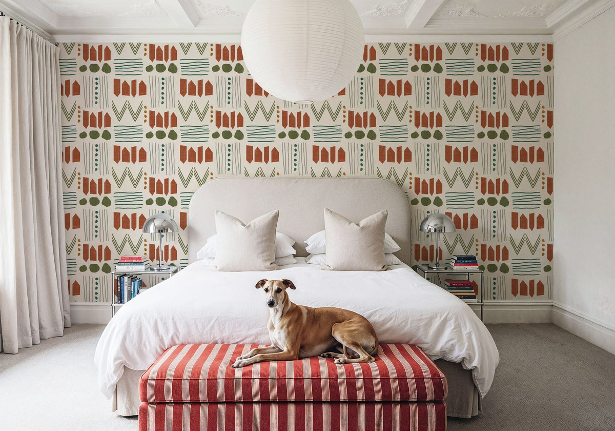 Woodland Scenes White Mural Wallpaper - room preview 03