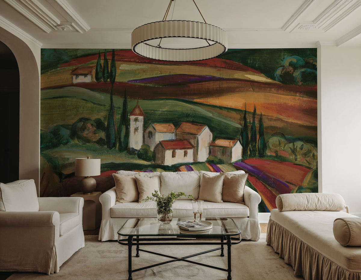 Lavender Fields II Mural Wallpaper - room preview 03