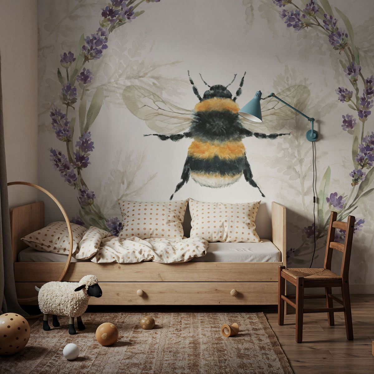 Fresh Lavender IV Mural Wallpaper - room preview 03