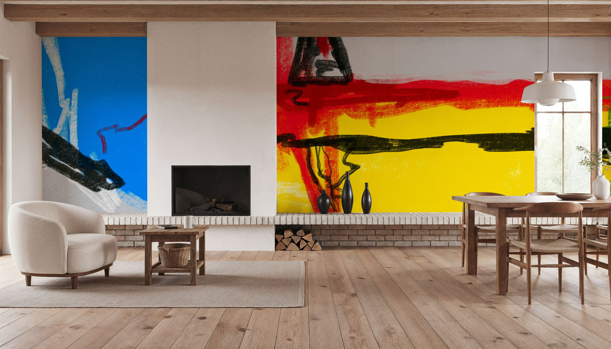 Big and Bold, Abstract Mural Wallpaper - room preview 03