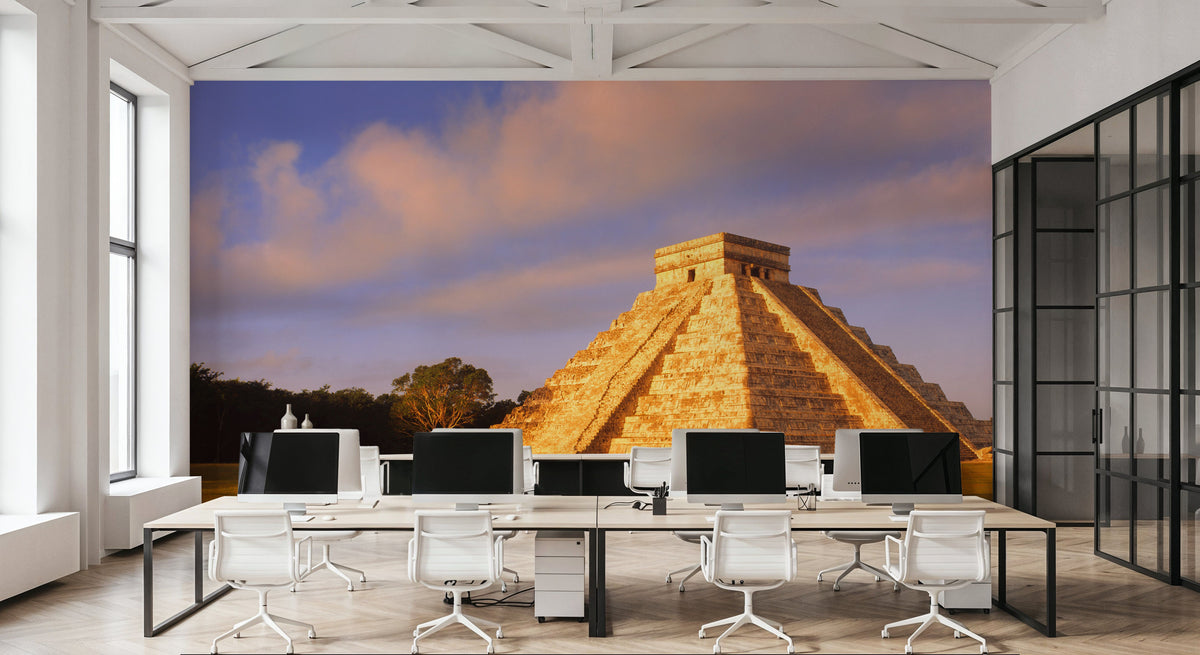 Temple of the Sun Mural Wallpaper - room preview 03