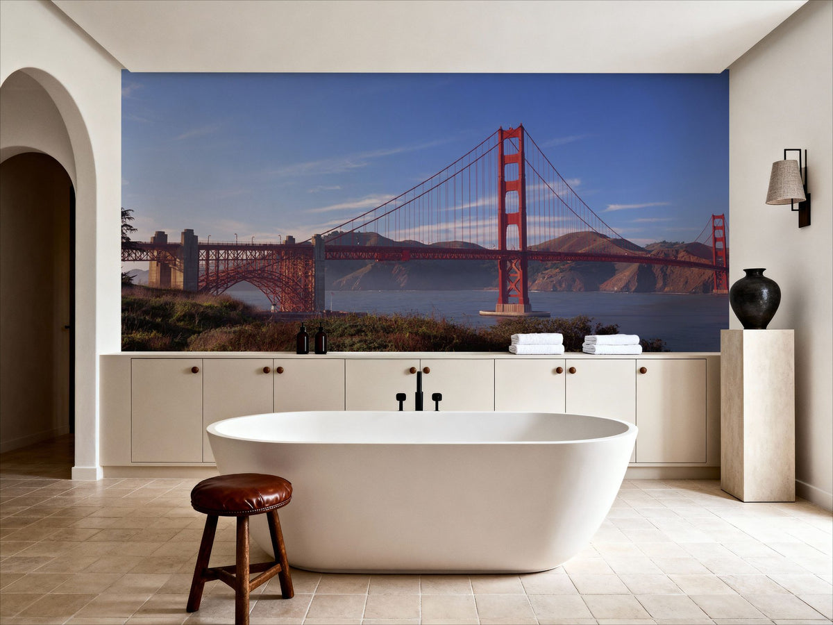 Bay Bridge Majesty Mural Wallpaper - room preview 03