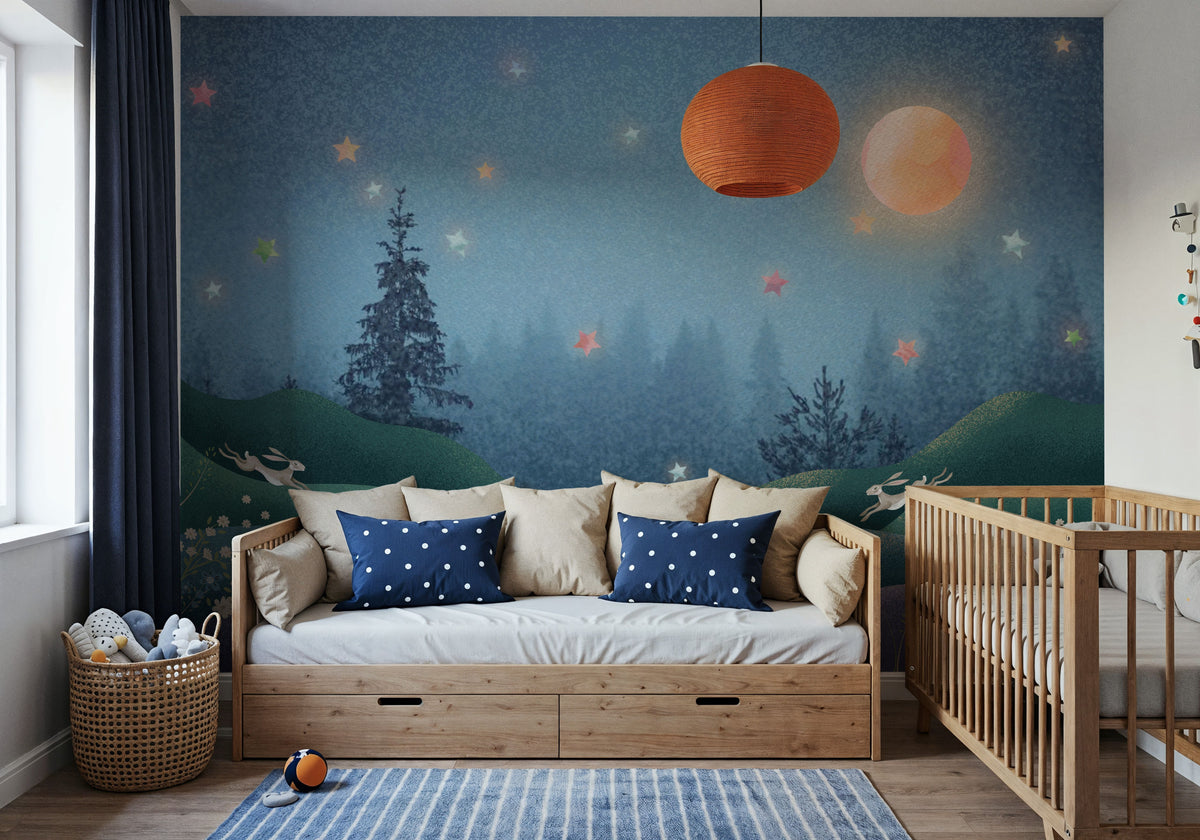 Magic Meadow At Dusk Mural Wallpaper - room preview 03