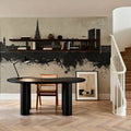 Linz Austria Skyline Concrete Mural Wallpaper - room preview 03