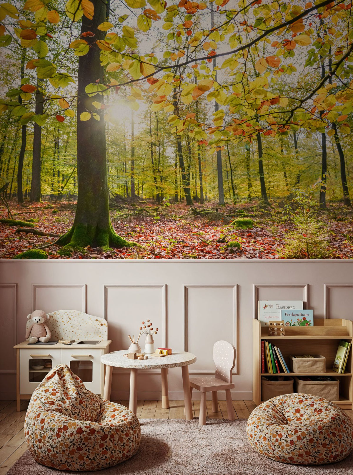 Autumn Sun Mural Wallpaper - room preview 03