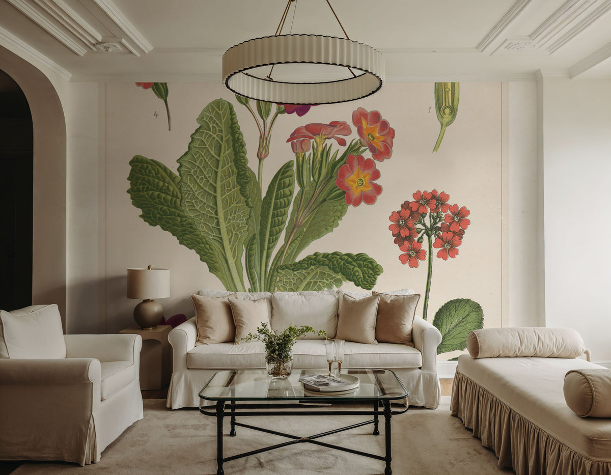 Flower Market Chart II Mural Wallpaper - room preview 03