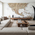 US Mexico Caribbean Map - Abey Mural Wallpaper - room preview 03