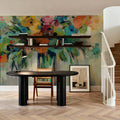 Flower Cloud Mural Wallpaper - room preview 03
