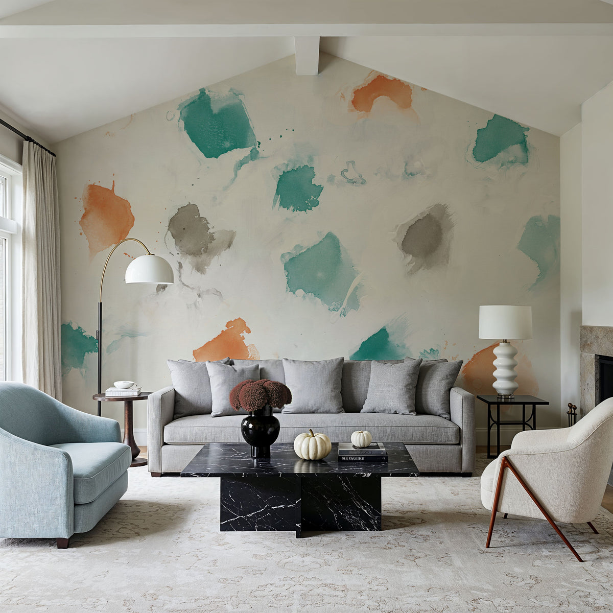 Sunflower Nougat II Mural Wallpaper - room preview 03