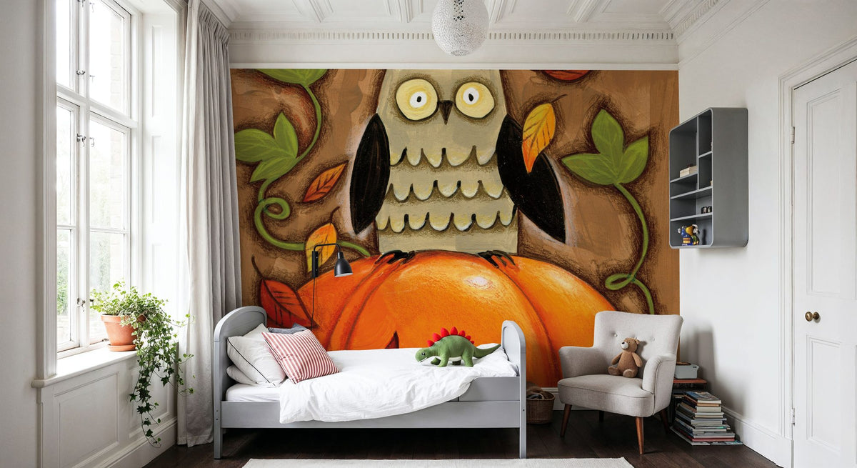 Happy Fall Mural Wallpaper - room preview 03
