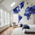 World Map Cities - Crisalida Mural Wallpaper - room preview 03