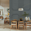 Faux Wall Panel Moulding, Stone Mural Wallpaper - room preview 03