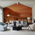 Golden Bridge Passage Mural Wallpaper - room preview 03