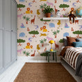 Funky Safari Pattern Mural Wallpaper - room preview 03
