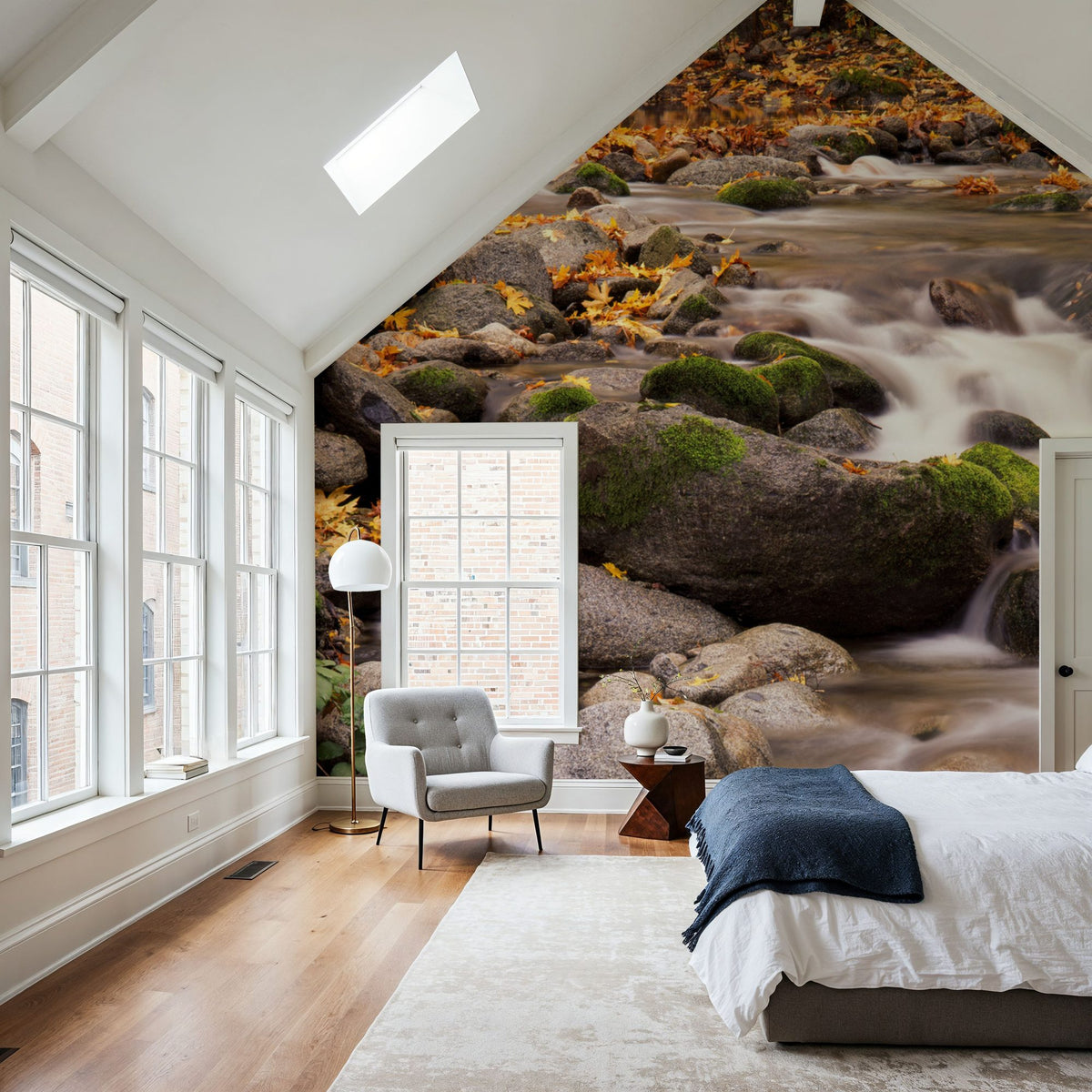 Autumn Creek Serenity Mural Wallpaper - room preview 03