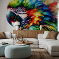 Vibrant Parrot's Tropical Essence Mural Wallpaper - room preview 03