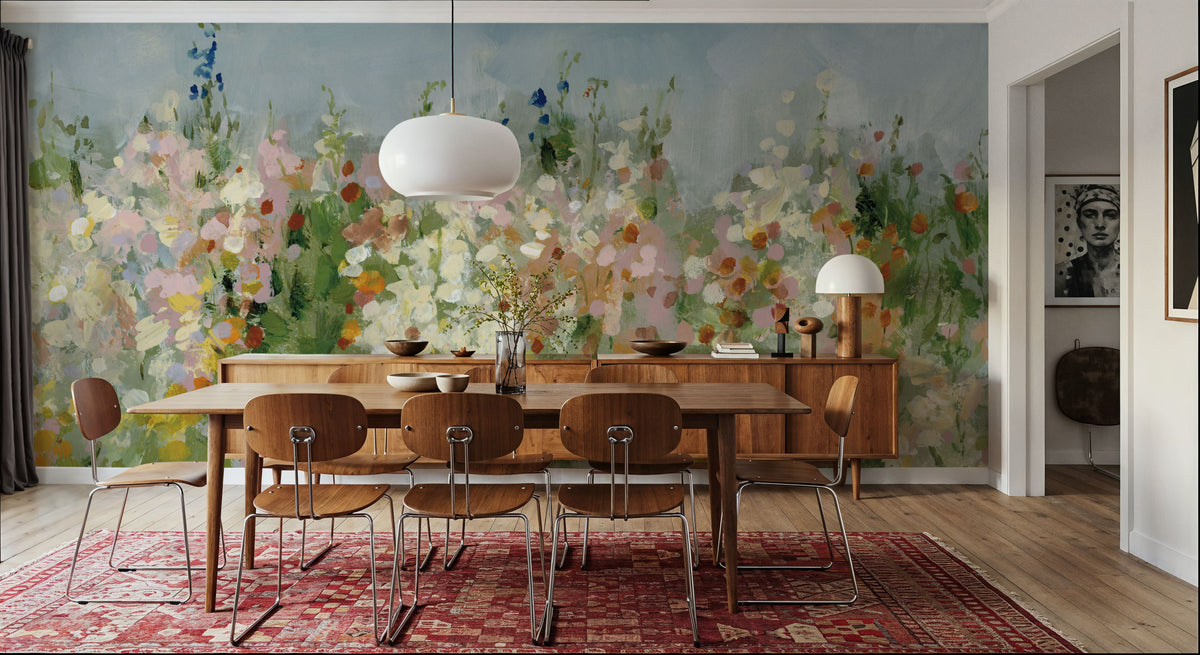 Tranquil Field Mural Wallpaper - room preview 03