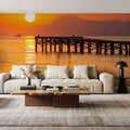 Muro Beach Pier Mural Wallpaper - room preview 03