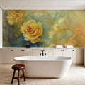 Golden Rose Reverie Mural Wallpaper - room preview 03