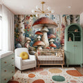 Enchanted Forest Whimsy Mural Wallpaper - room preview 03
