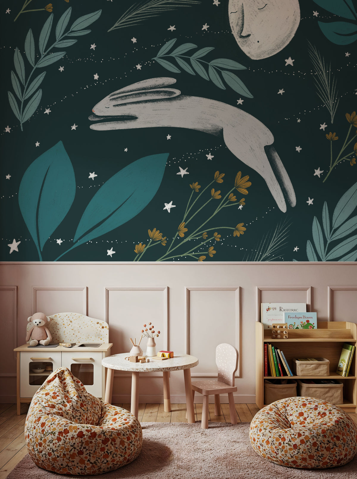 Sweet Dreams Bunny VI Mural Wallpaper - room preview 03