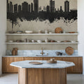 Lagos Nigeria Skyline Concrete Mural Wallpaper - room preview 03